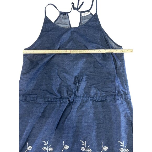 Westport Dress With Floral Embroidery Drawstring Waist & Tie Back Petite L - Picture 7 of 8